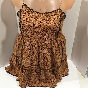 Urban Outfitters Animal Print Baby Doll Dress NWOT